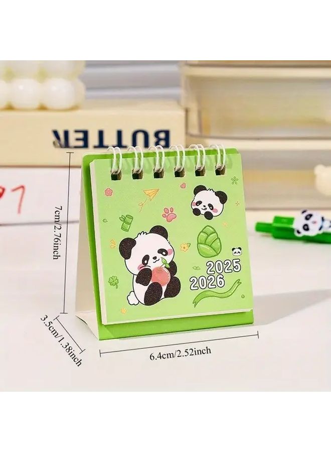 Apple Panda Mini Calendar 2026 Monthly Planner Daily Schedule Desk Organizer - Image 2